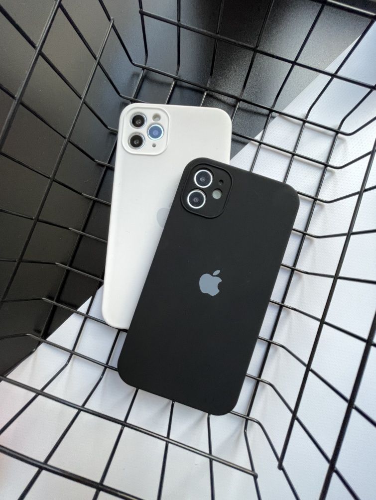 Чехол на iPhone 11, квадратные силиконовые Айфон 7/8 про макс