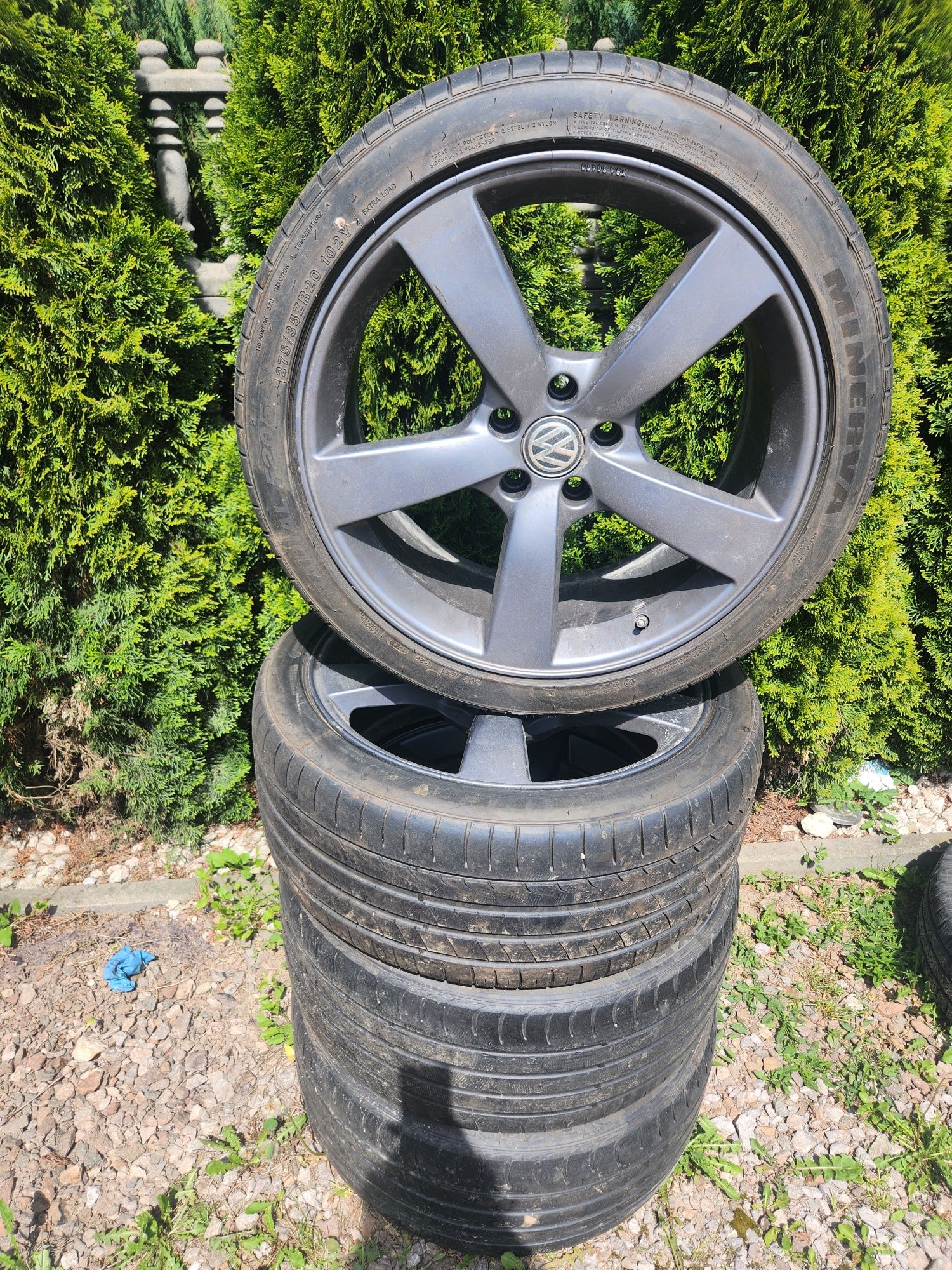 Alufelgi 5x112 19 opony lato bdb t5 20  stan audi