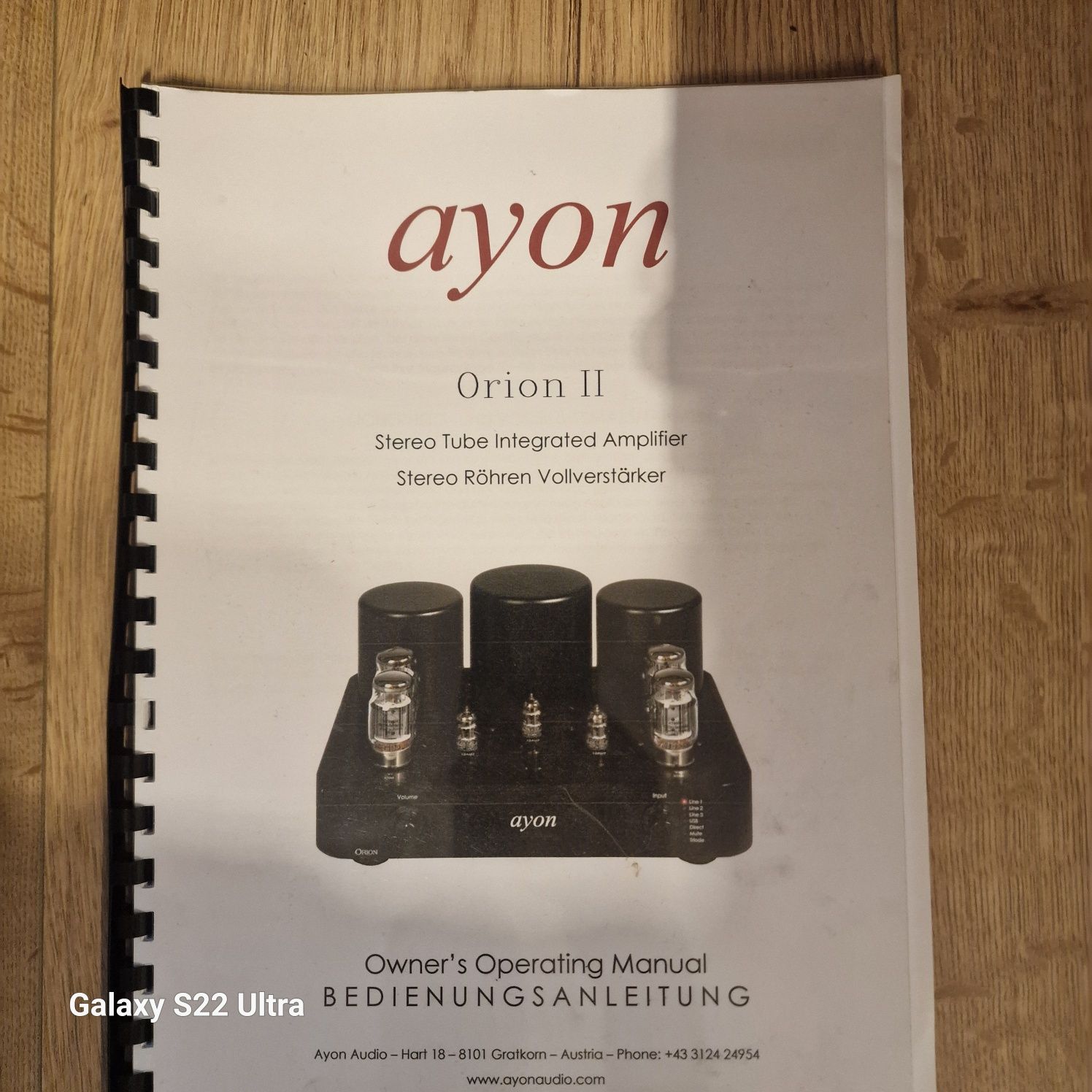 Wzmacniacz lampowy ayon orion 2