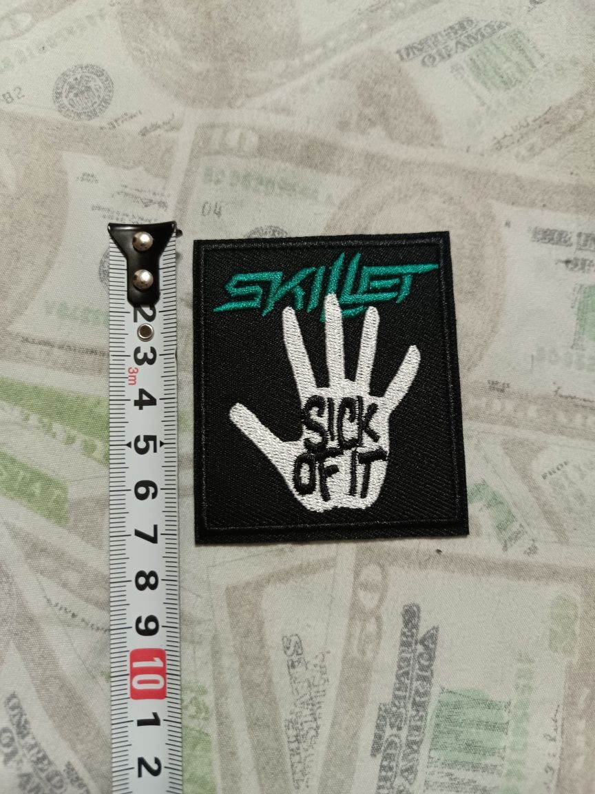 Skillet нашивка, патч термоклеевой
