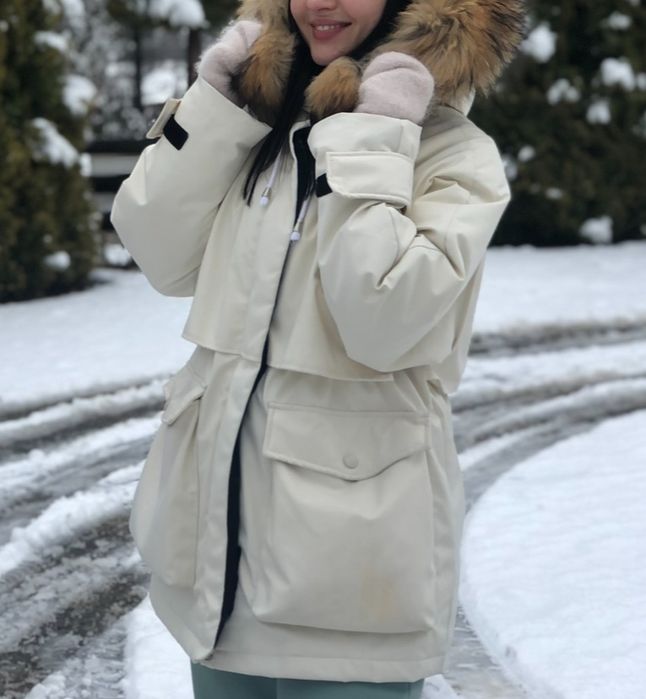 Парка зимова з натуральним хутром