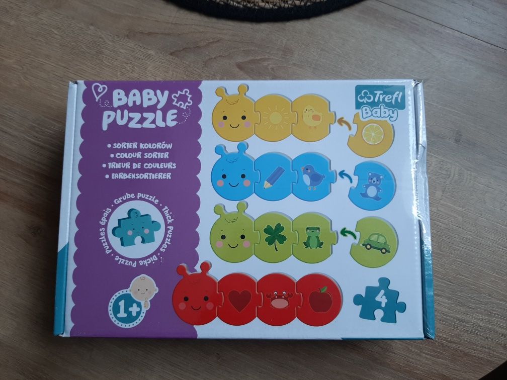 Puzzle gąsienice układanka 1+ nowe