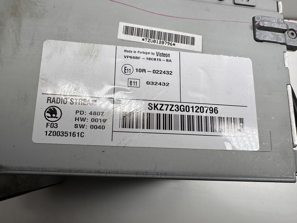 Штатна магнітола 1Z0035161C Шкода Октавія А5 Skoda Octavia A5