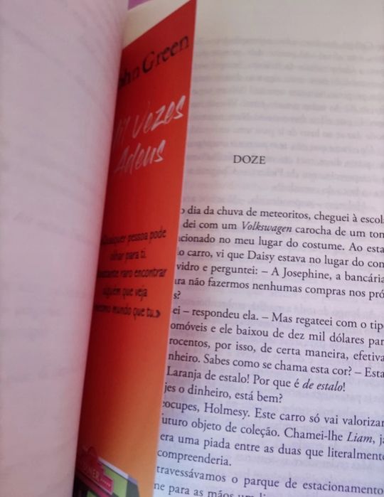 Livro "Mil Vezes Adeus" de John Green