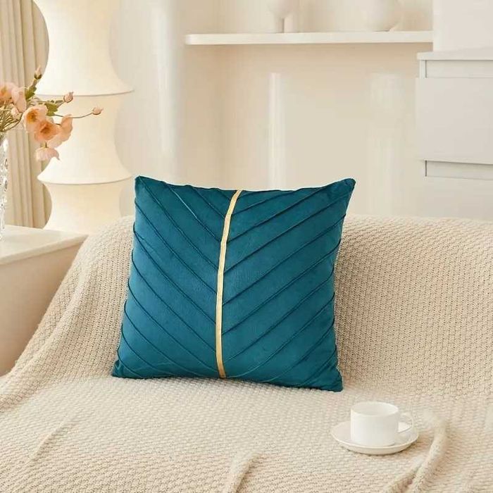 Poszewka na poduszkę 40x40 miętowa turkus aksamitna miękka 1 szt Nowa