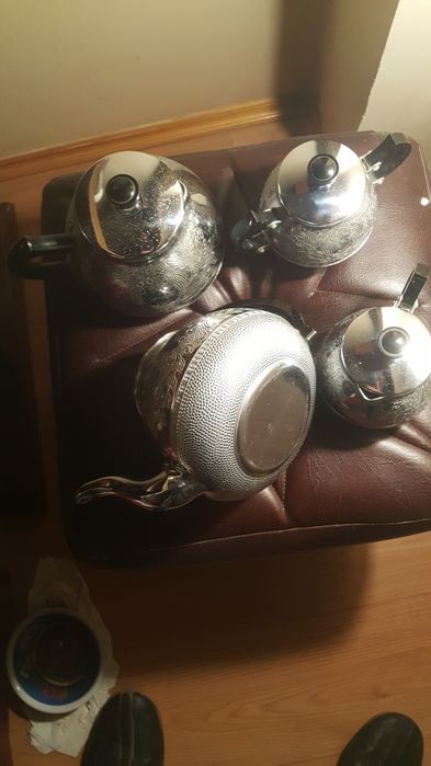 sprzedam czajniczki grawerowane prl