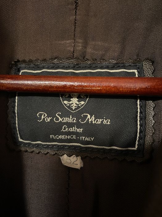 Пиджак кожаный mode in italy Santa Maria винтаж