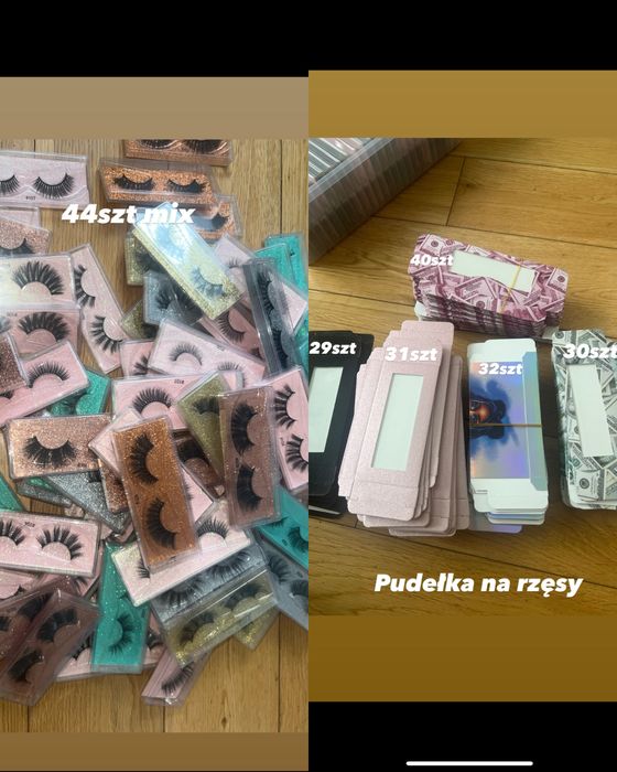 Duży zestaw do biznesu z rzęsami / magic spoon gratisy