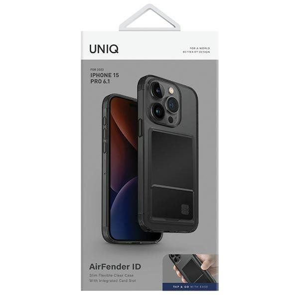 Uniq Etui Air Fender Id Iphone 15 Pro 6.1 Szary/Smoked Grey Tinted