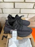 Кроссовки Adidas Yeezy 350 black / Адидас Изи черные рефлектив 38 39