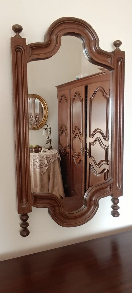 Espelho vintage madeira