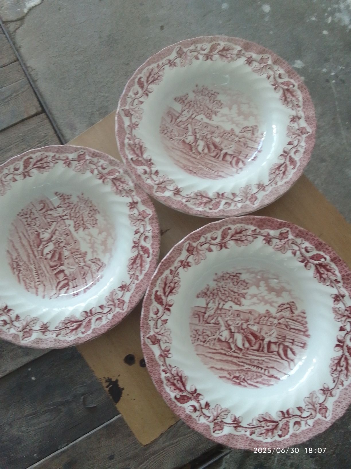 Angielska porcelana  Myotts country life talerz głęboki