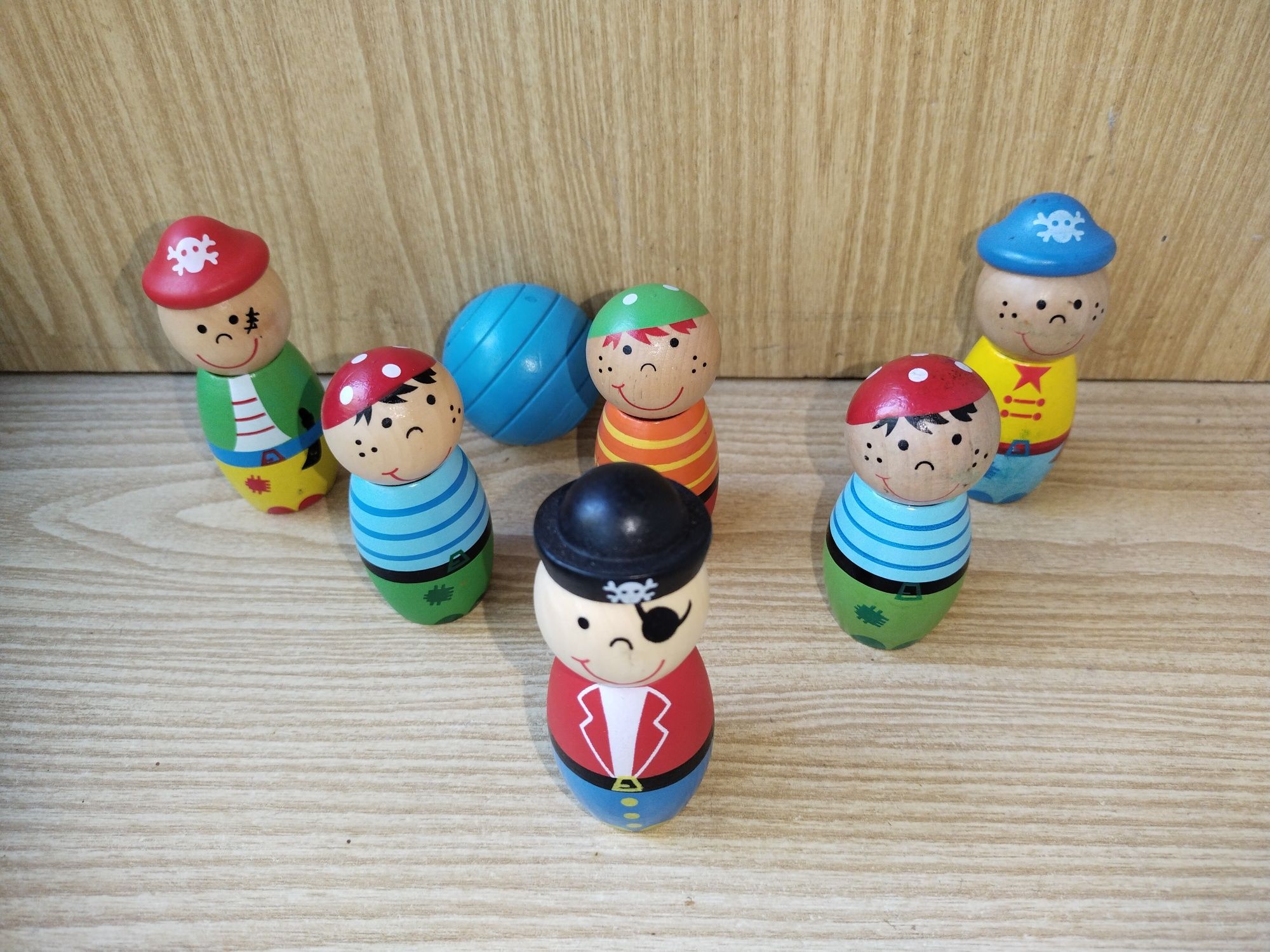 Детский деревянный боулинг Пираты