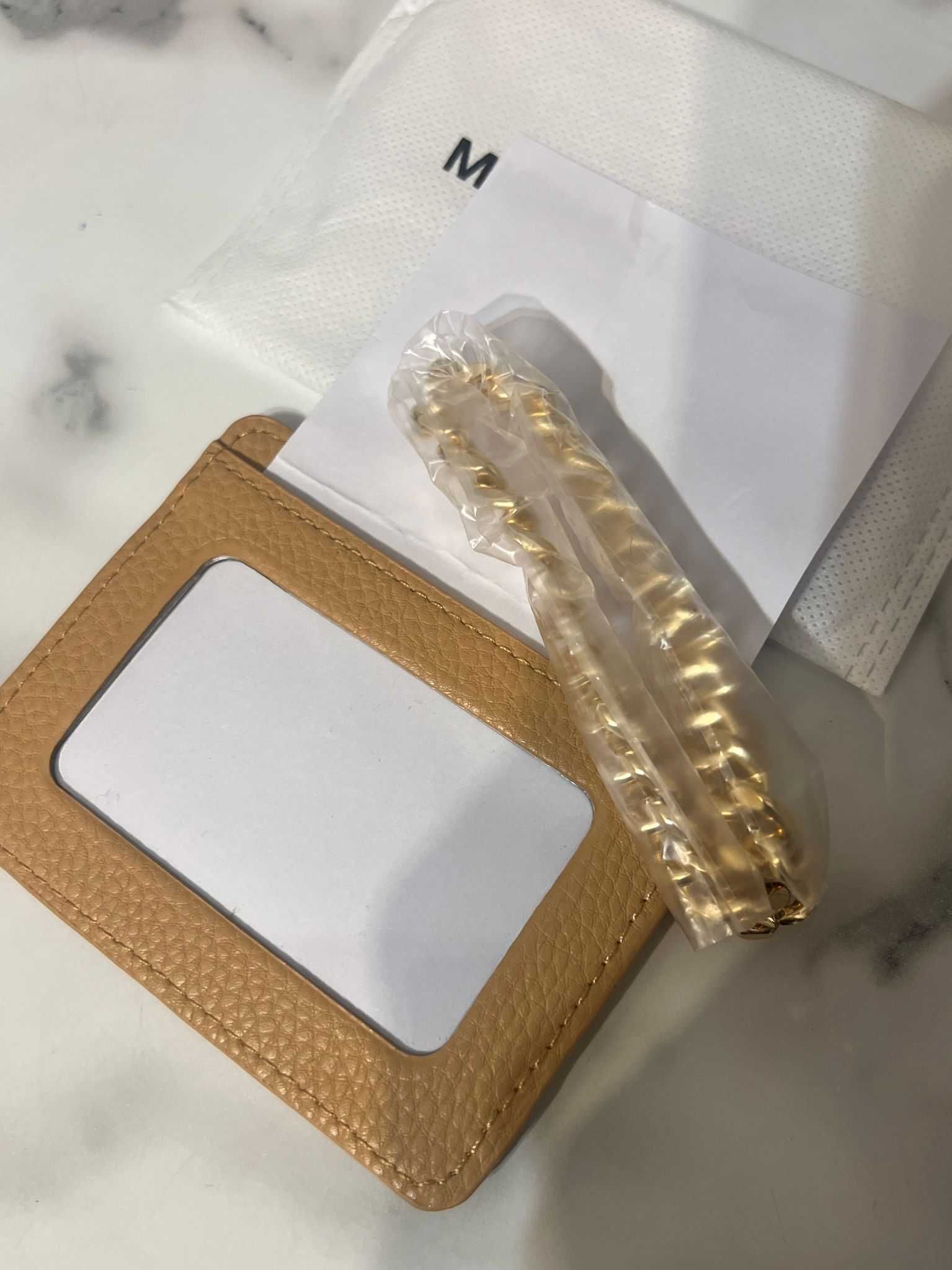 Michael Kors nowy portfel na karty card holder z łańcuszkiem damski
