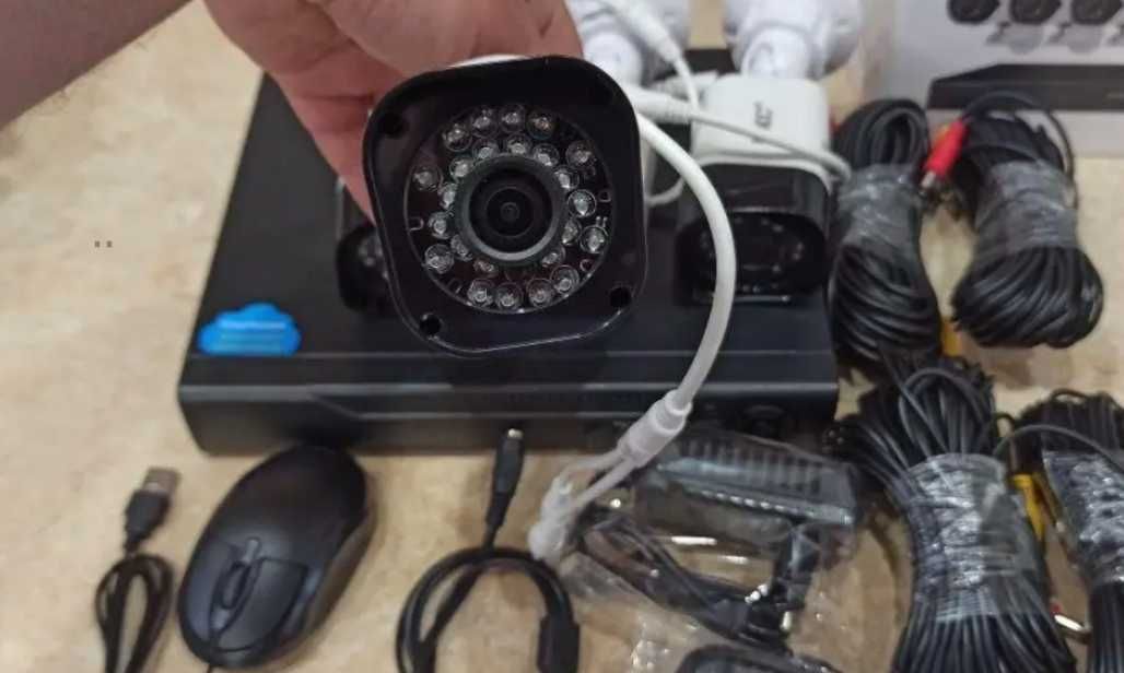 Набор уличного видеонаблюдения готовый комплект камер для дома