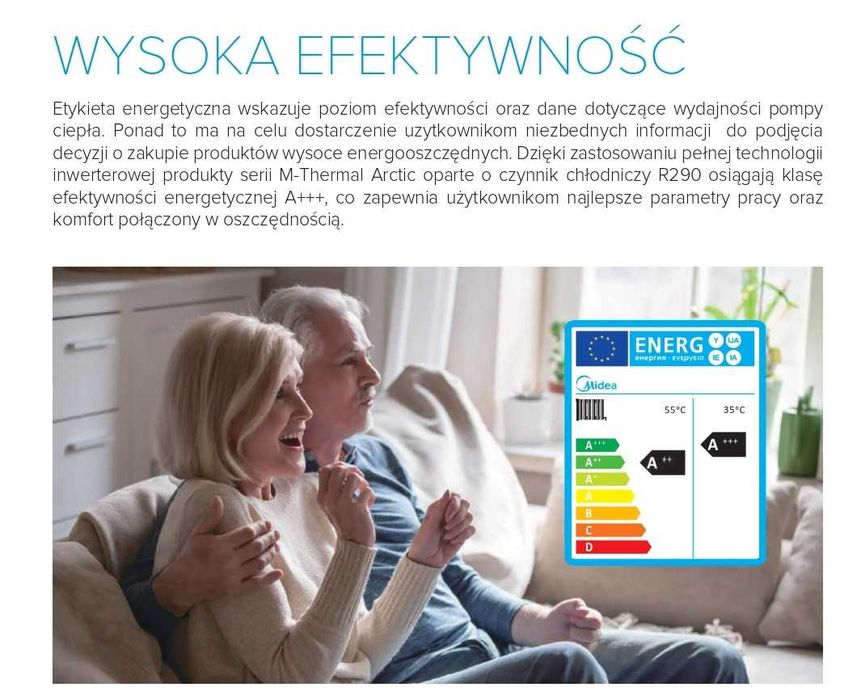 Pompa ciepła M Midea Mono R290 8 kW NOWOŚĆ!!!