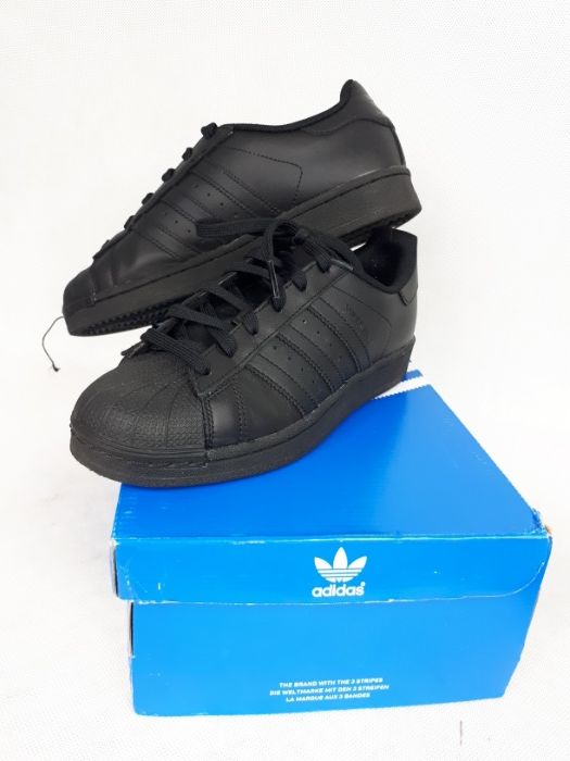 Sportowe sneakersy ADIDAS SUPERSTAR foundation j czarne 36 2/3 uk4