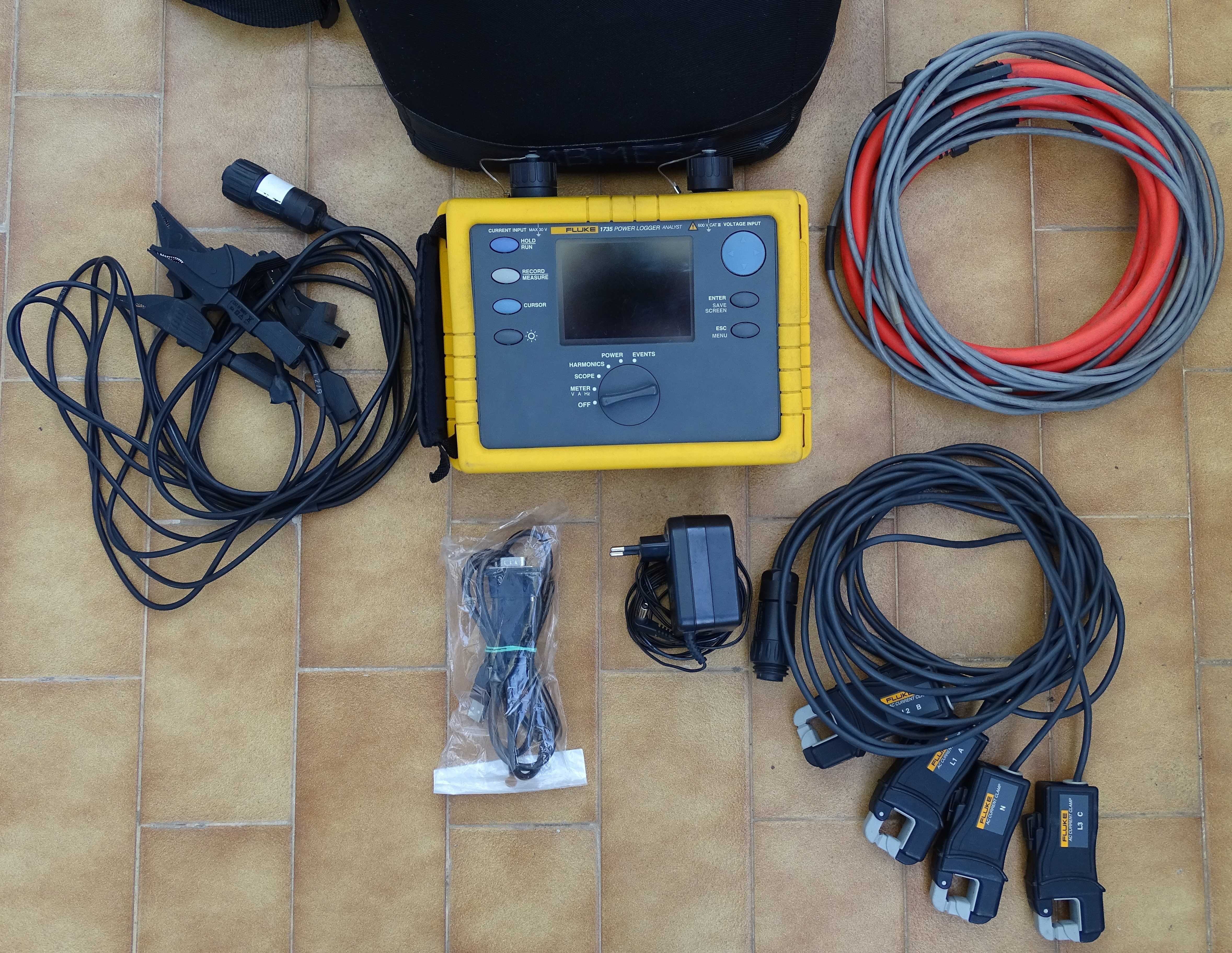 Fluke 1735 analisador registador de qualidade de energia trifásico