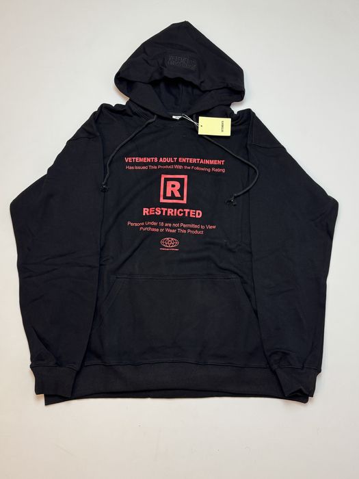 Худі Vetements Restricted black S M