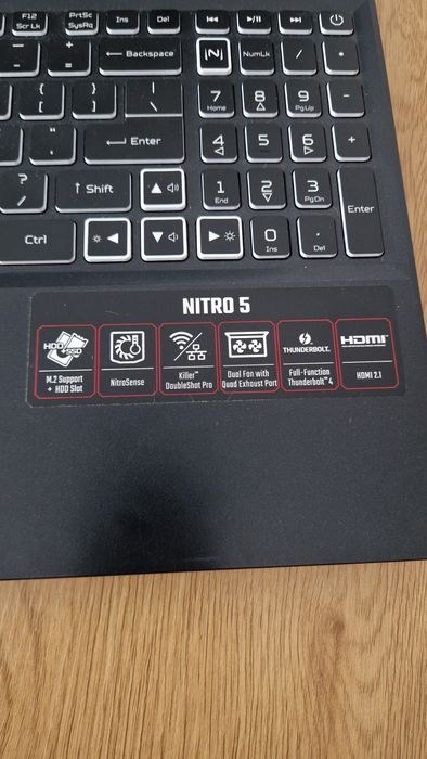 Acer Nitro 5  i7 12gen rtx  4060 16gb ram