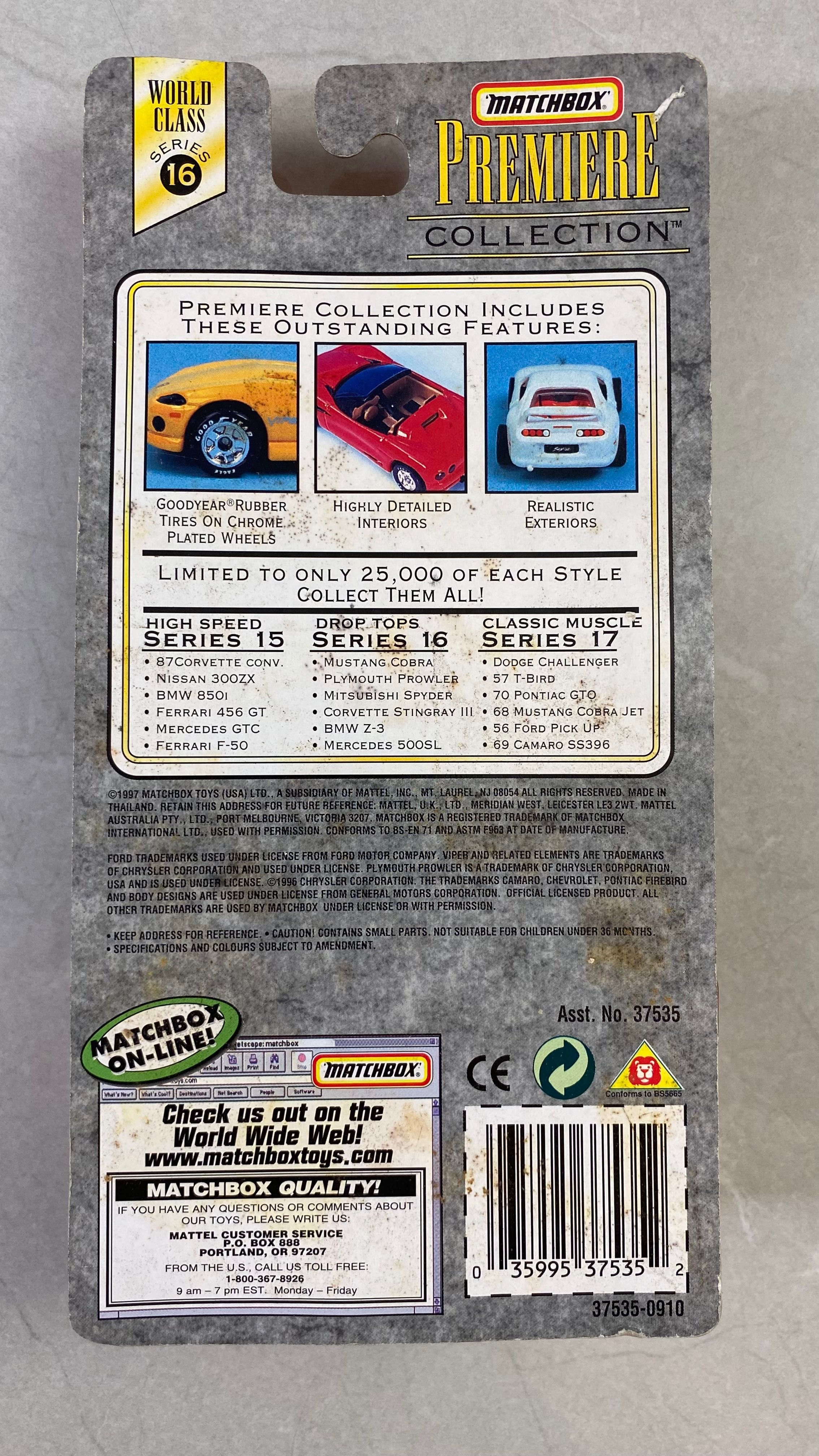 Matchbox Premiere Mitsubishi 300gt spyder limitowane do 25000
