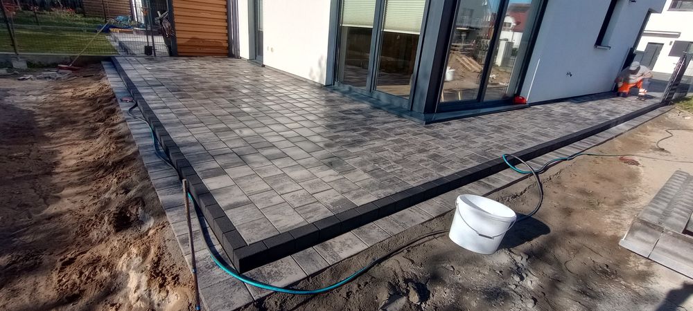 Kompleksowe usługi brukarskie, Układanie kostki