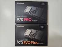 Samsung 970 PRO 1 TB (99%), 970 EVO Plus 1 TB (97%), NVMe PCIe 3.0 SSD
