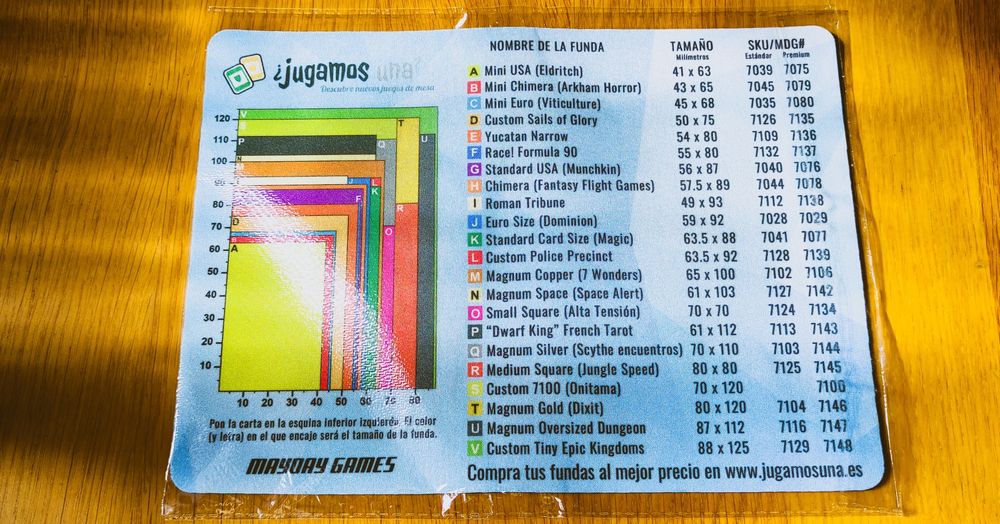 Tapete com escala de cartas Magic e afins