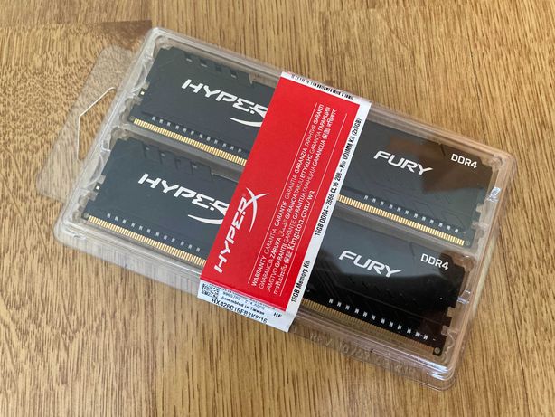 Оперативна пам'ять Kingston HyperX Fury DDR4 16 ГБ (2×8 ГБ) ГАРАНТІЯ!!