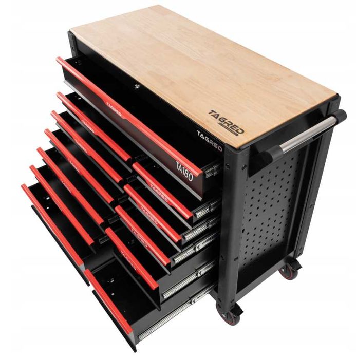 Szafka warsztatowa wózek narzędziowy profesjonal duża 12 szuflad TA180