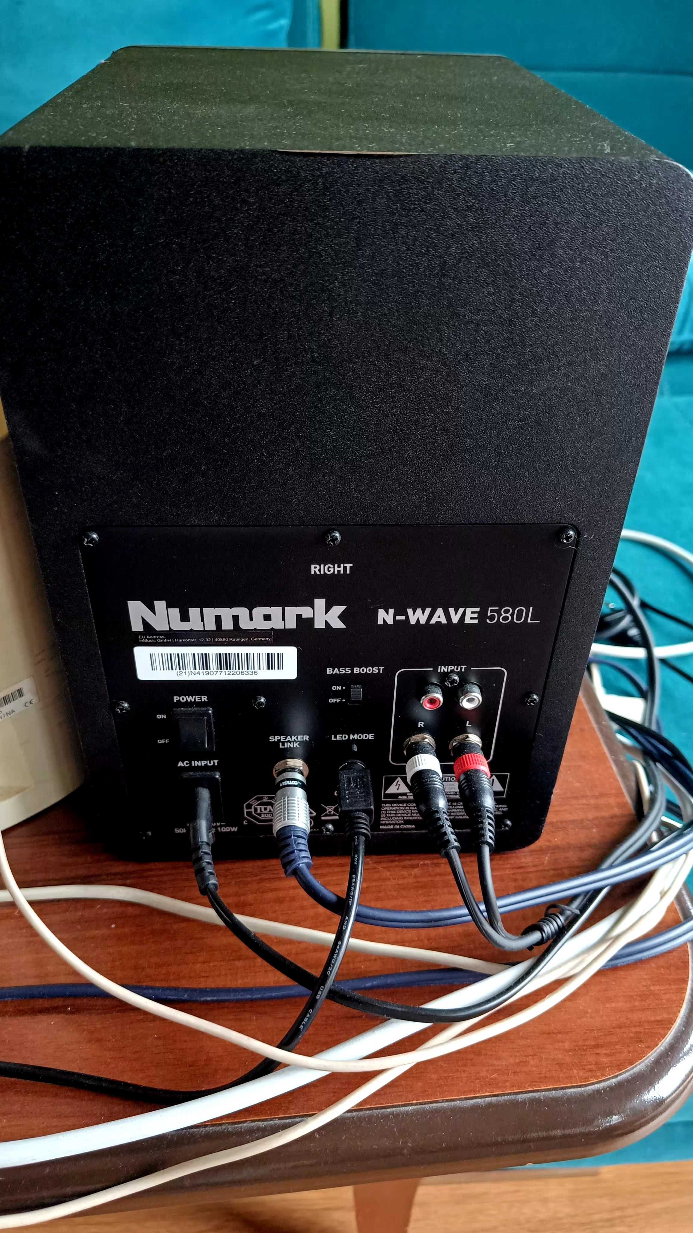 Numark N-wawe 580 L monitory aktywne odsłuchowe ze wzmacn na jack duży