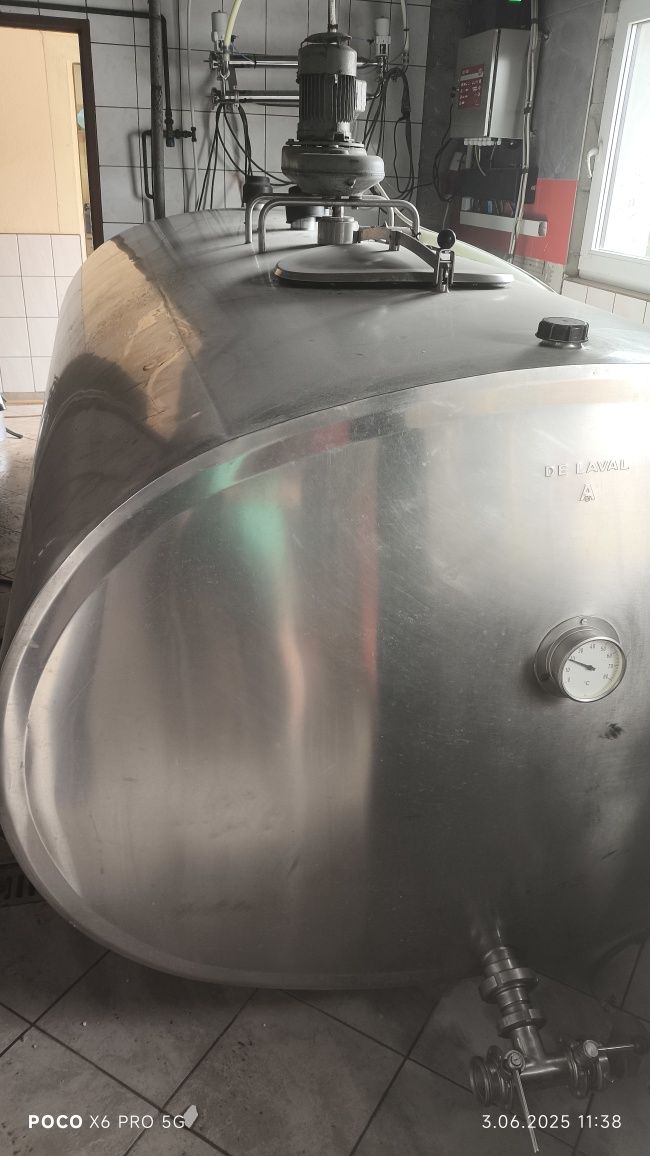 Schładzalnik do mleka zbiornik chłodnia DeLaval 4000l nowe agregaty