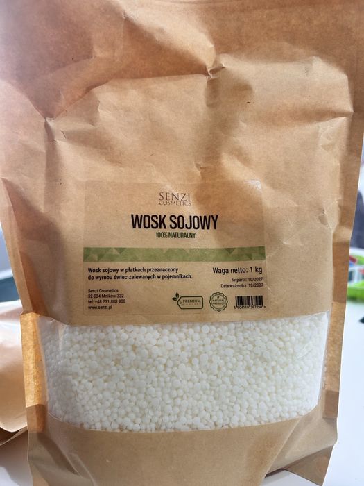 Wosk sojowy do świec zalewowych