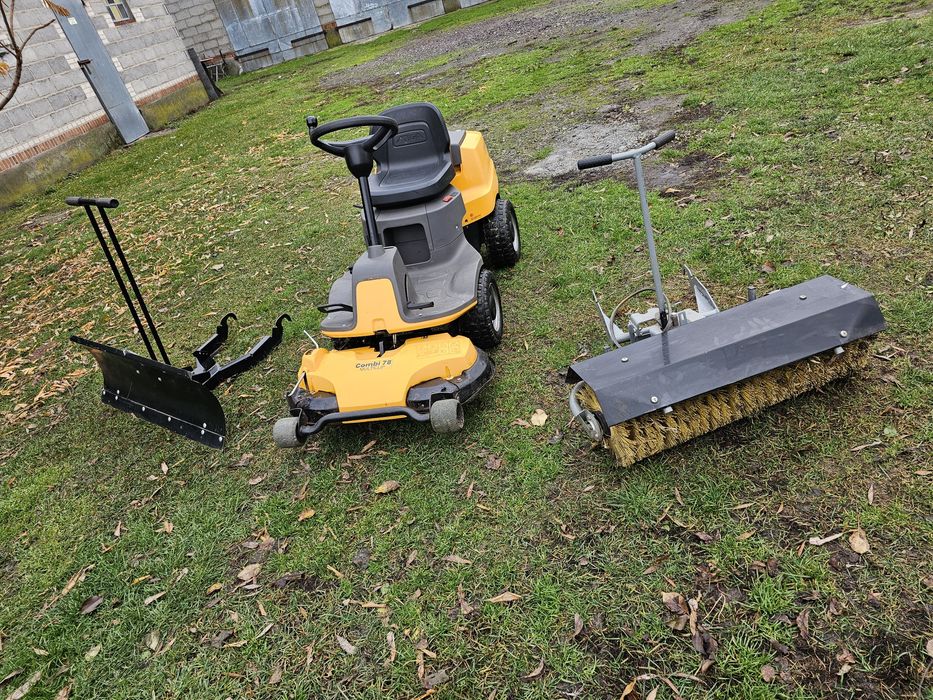 Traktorek Stiga pług+zamiatarka