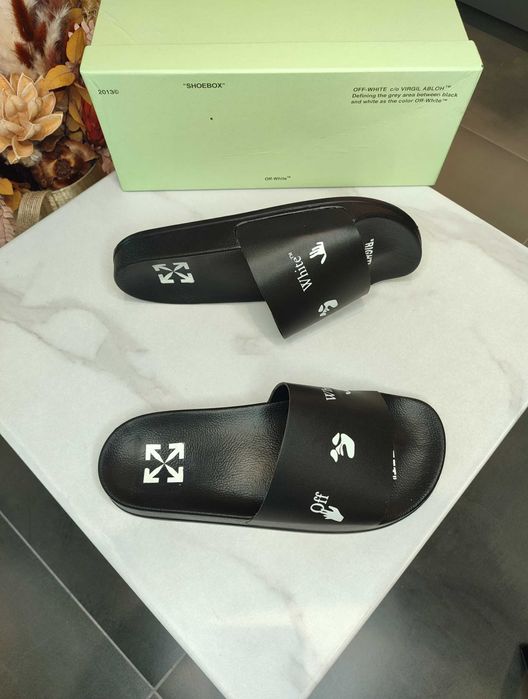 Сланці Off-White Logo Sliders Black
