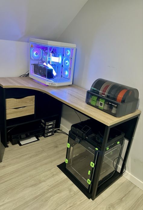 Super Stylowe Biurko Narożne Loft z Szafkami