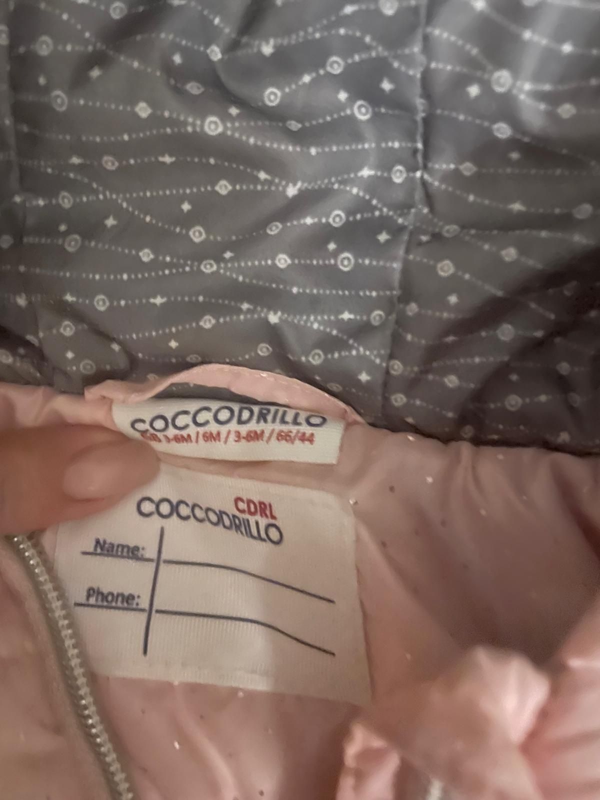 Kurtka rożowa z rękawiczkami rozm. 68 Cocodrillo