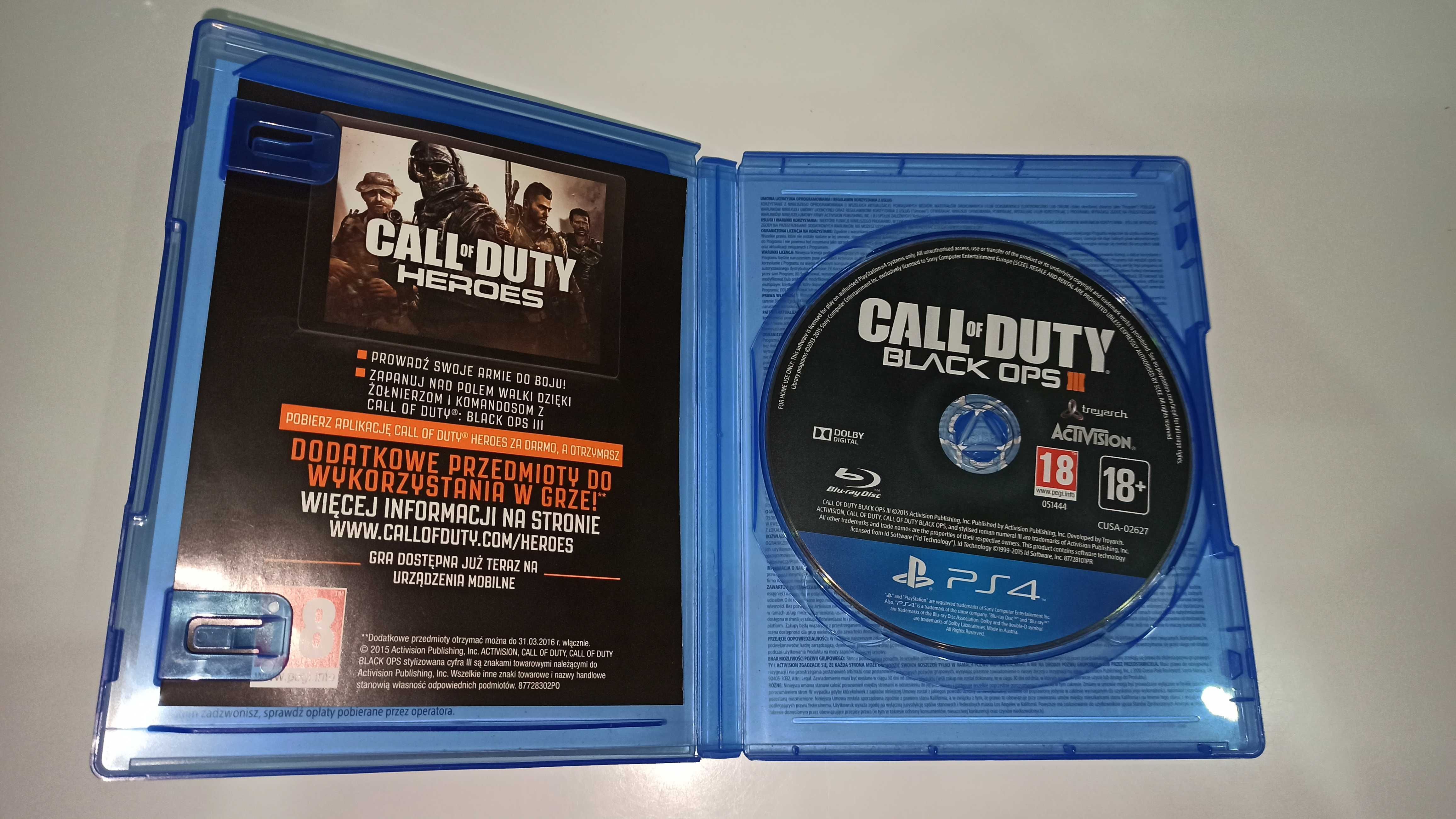 ps4 CALL OF DUTY BLACK OPS III PL po polsku UNIKAT w PL strzelanka v1