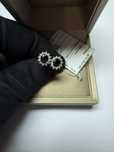 Серьги Tiffany 750 проба, сапфиры Цейлон 1.16 ct, бриллианты 0.40 ct