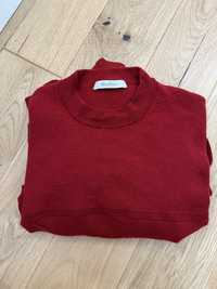 Sweter max mara czerwony wełna S
