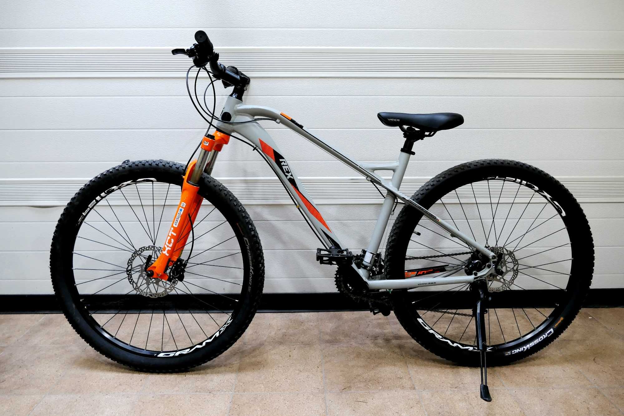 Rower MTB REX, koła 29", alu, ham hydr tarczowe,amo, Shimano DEORE,3X9