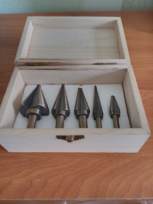 Набір свердл ступінчастих 5шт.