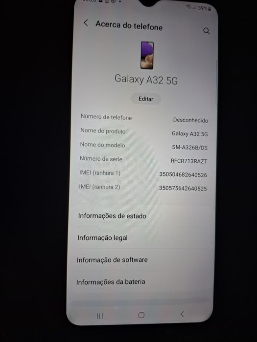 Samsung Galaxy A32 5G.