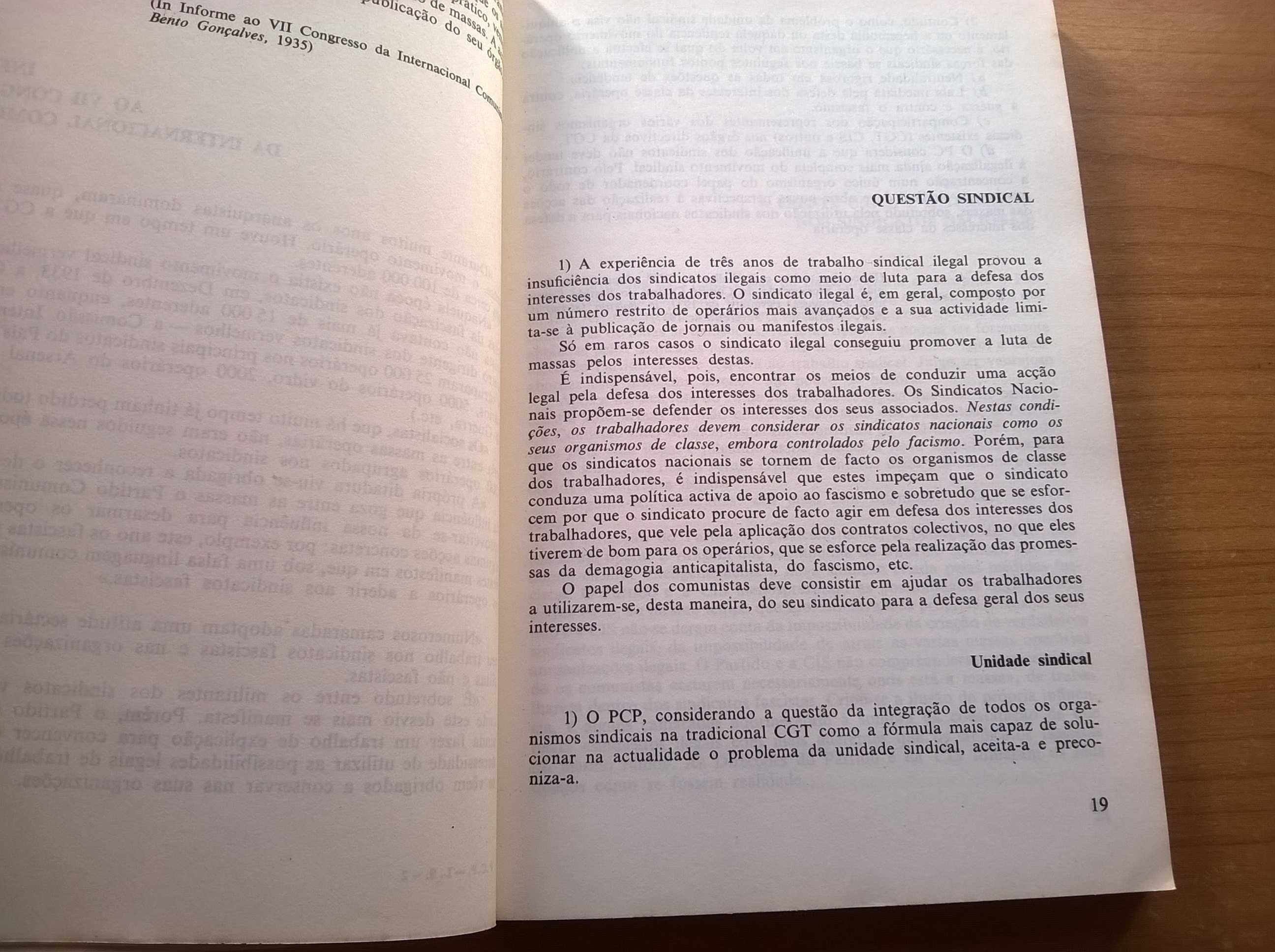 O PCP e a Luta Sindical - Edições Avante