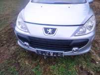 Peugeot 307 przód zderzak, maska, lampy, pas przedni 1.6HdI Lift
