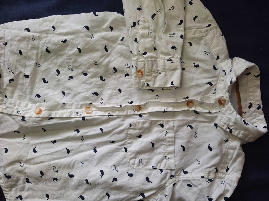 elegancka biała koszula chłopięca rozm 92