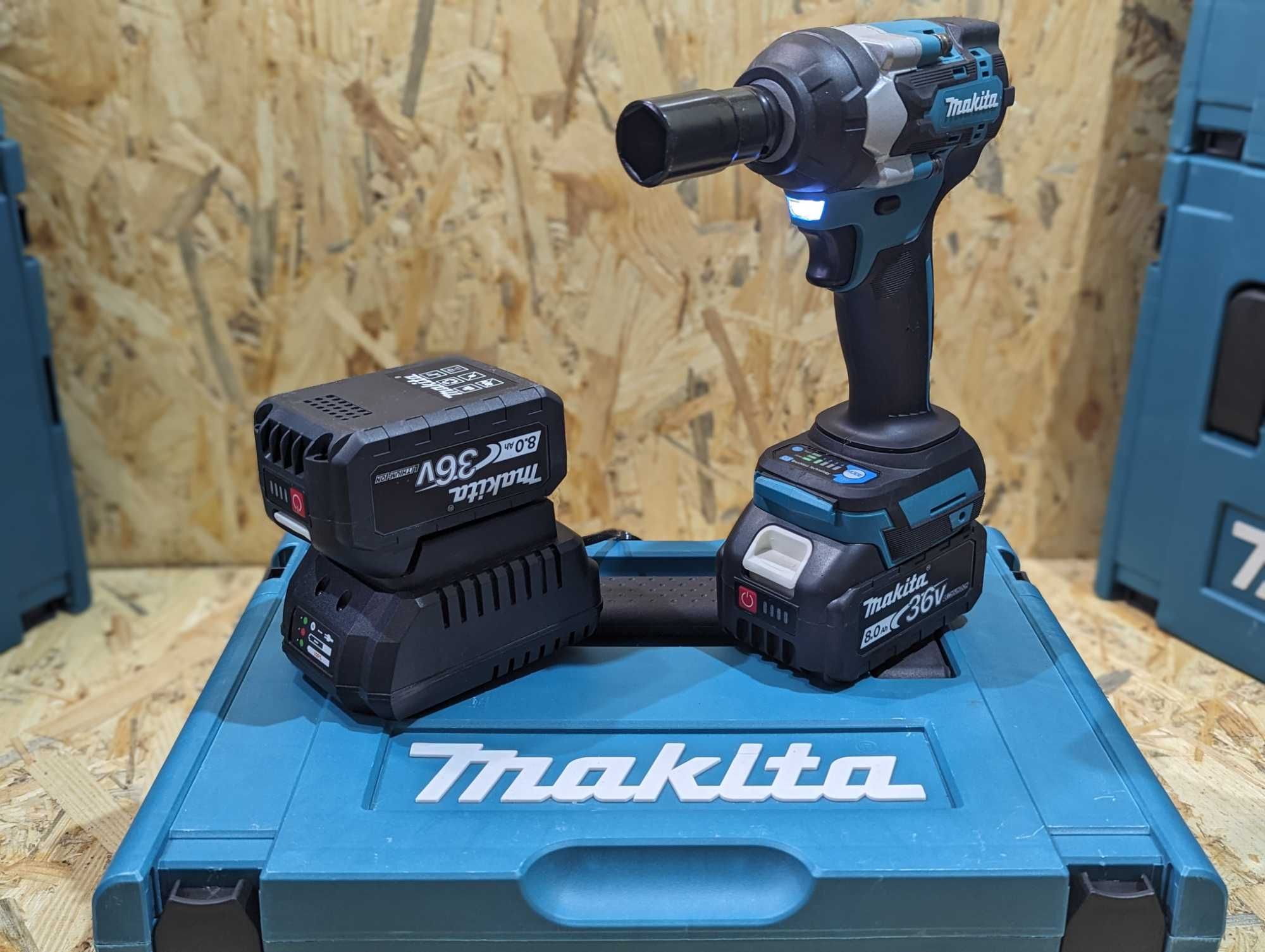 Набор 2в1 Аккумуляторная Болгарка DGA504 Makita 36V8А Гайковерт DTW500