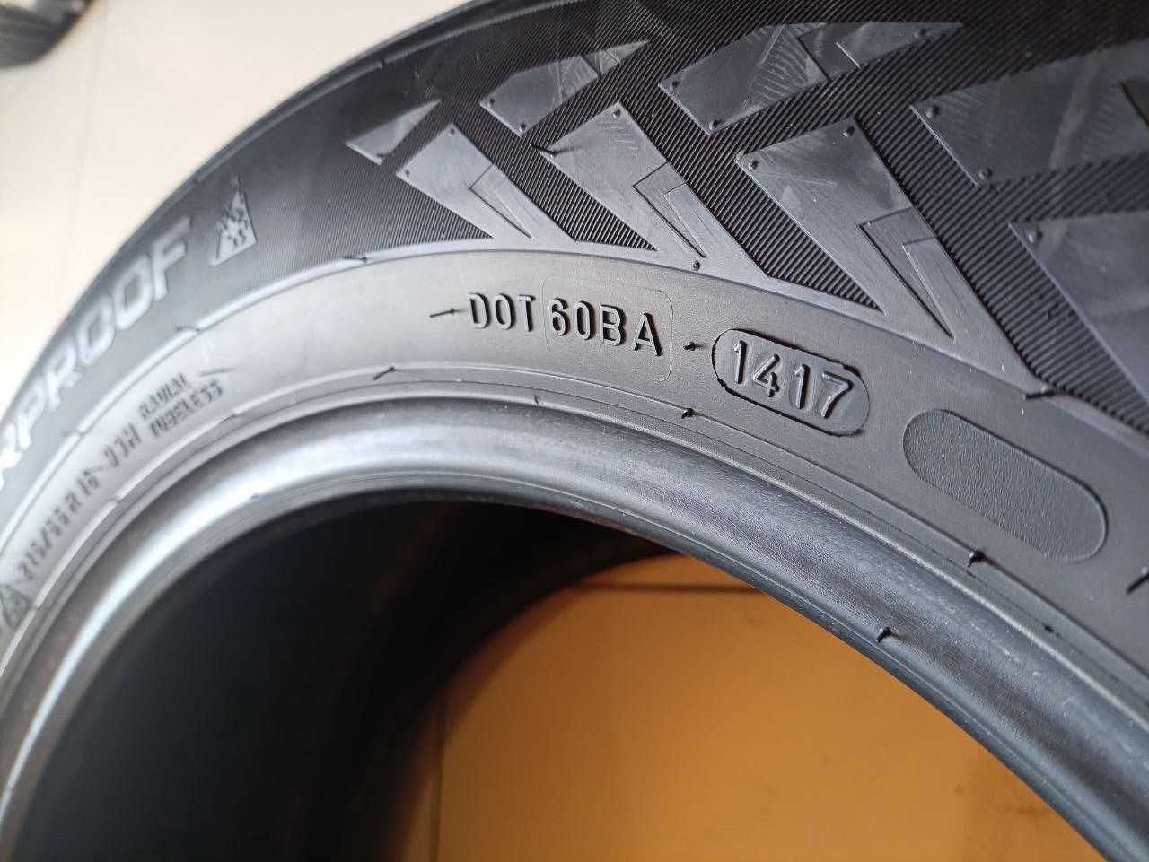 Пара шин б/у 215/55R16 93H Nokian Weatherproof