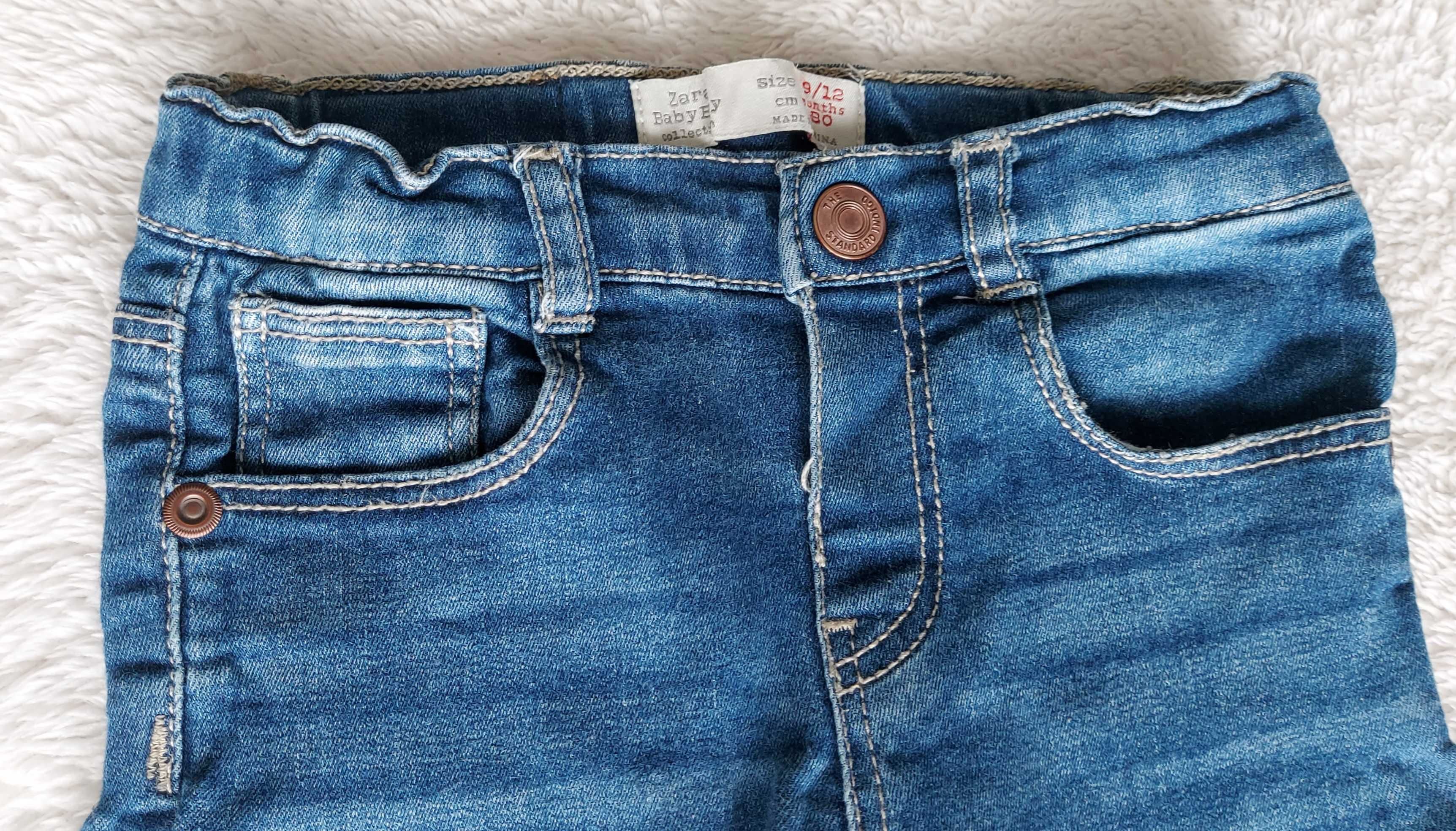 Spodnie jeansowe chłopięce Zara rozm. 80
