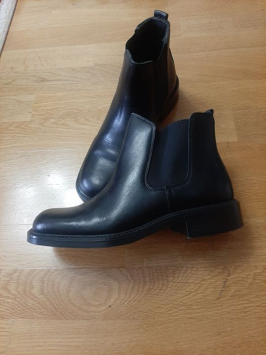 Полусапоги кожаные